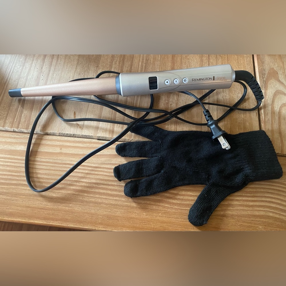 Remington Shine Theraphy Curling Wand Infused W/ Argan Oil & Keratin Ceramic